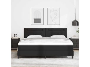 Lit 2 places 180x200 cm VIDAXL coloris noir