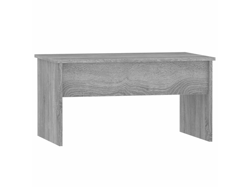  Table basse rectangulaire | table de salon sonoma gris 80x50,5x41,5 cm bois d'ingénierie  - Conforama C