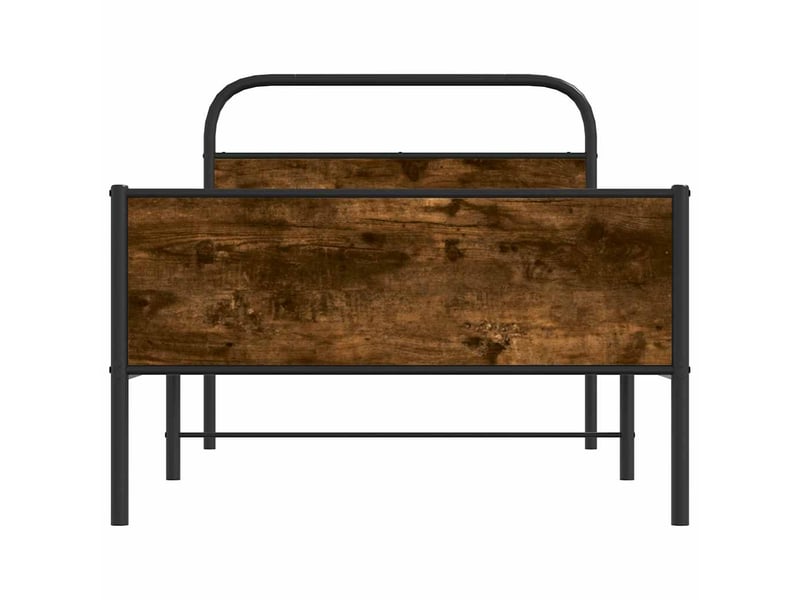  Lit simple- lit adulte -  cadre de lit sans matelas 100x200 cm chêne sonoma  - Conforama D