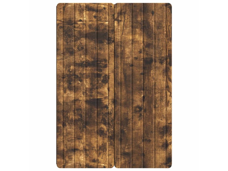  Armoire murale salon, meuble de rangement chêne fumé 66 x 34,5 x 92 cm bois d'ingénierie  - Conforama D