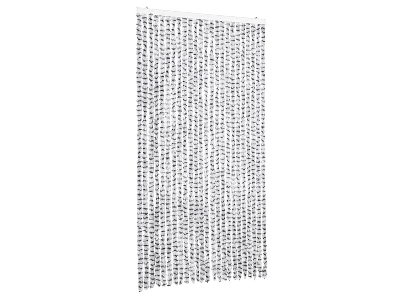  Rideau anti-mouches, moustiquaire gris clair et gris foncé 100x230cm chenille cf43538  - Conforama A
