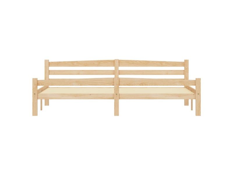  Lit double- lit adulte -  cadre de lit sans matelas bois massif de pin 200x200 cm  - Conforama C