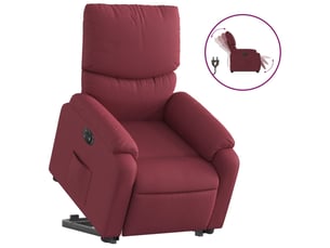 Fauteuil fixe   Tissu rouge