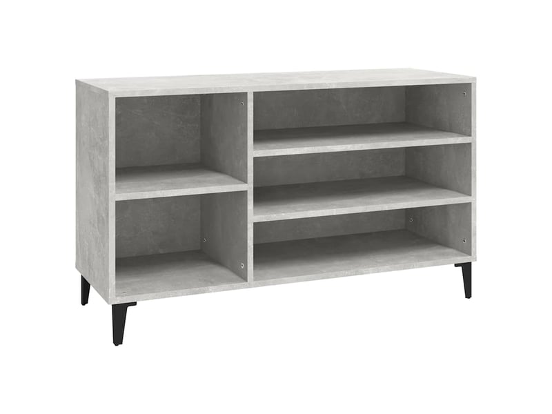  Meuble à chaussure, armoire à chaussures gris béton 102x36x60 cm bois d'ingénierie shl1794  - Conforama B