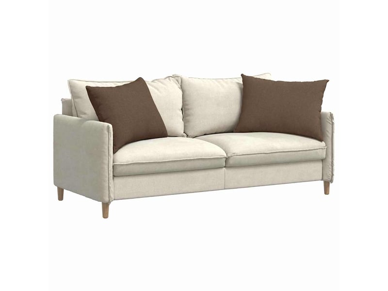  Lot de 2 coussins de canapé, coussins décoratifs tissu marron 70 x 50 cm cf58903  - Conforama C