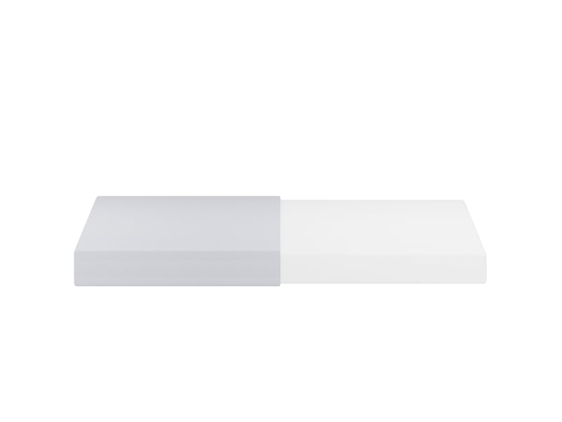  Matelas h3 blanc 90 x 200 cm, antidérapant avec poignées, certifié oeko-tex  - Conforama D