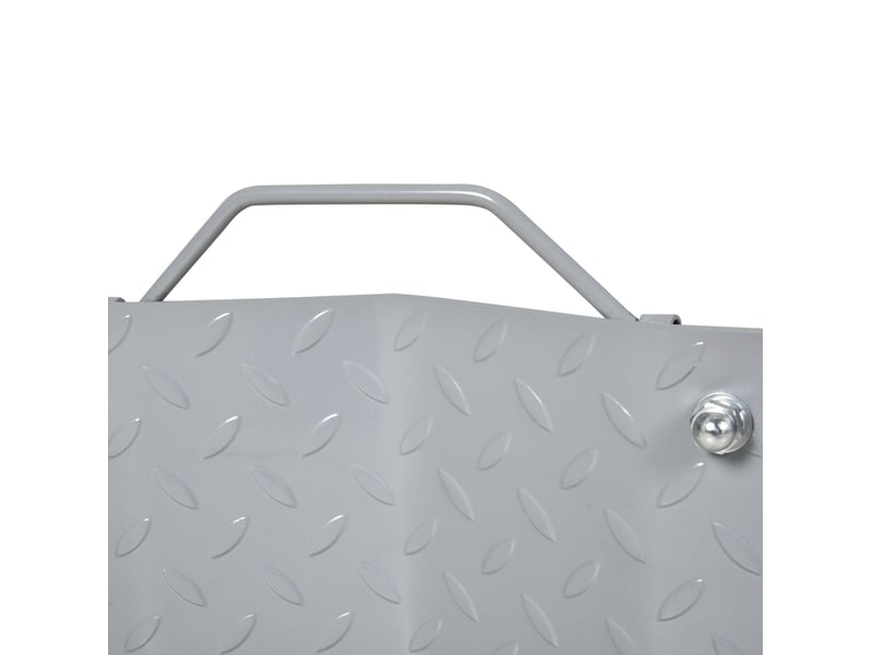  Lot de 2 patins de déplacement pour pneus 40,5 x 30 x 13,5 cm gris acier, 4 roulettes avec frein  - Conforama E