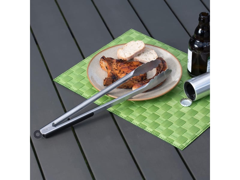  Pince à barbecue  acier inoxydable longueur  39.5 cm  - Conforama C