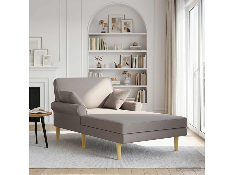  Vidaxl méridienne taupe tissu  - Conforama B