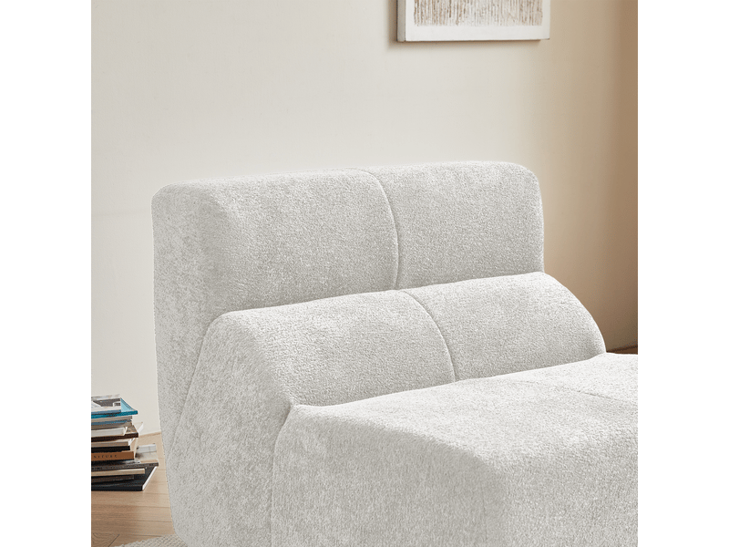  Fauteuil velours ultra-doux style nuage - confort salon, bureau et petit espace  - Conforama E