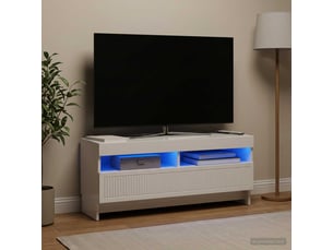 Meuble tv coloris blanc 1 cm <strong></strong>  <strong></strong>