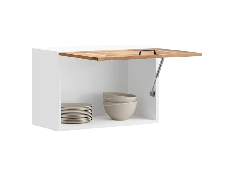  Meuble de rangement, armoire murale de cuisine kalmar vieux bois bois d'ingénierie shl7257  - Conforama D