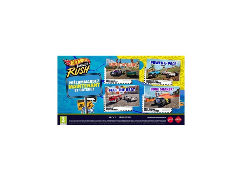  Jeu course hot wheels infinite rush d1 edition ps5 4 iles 150 véhicules 4020628538279 - Conforama B