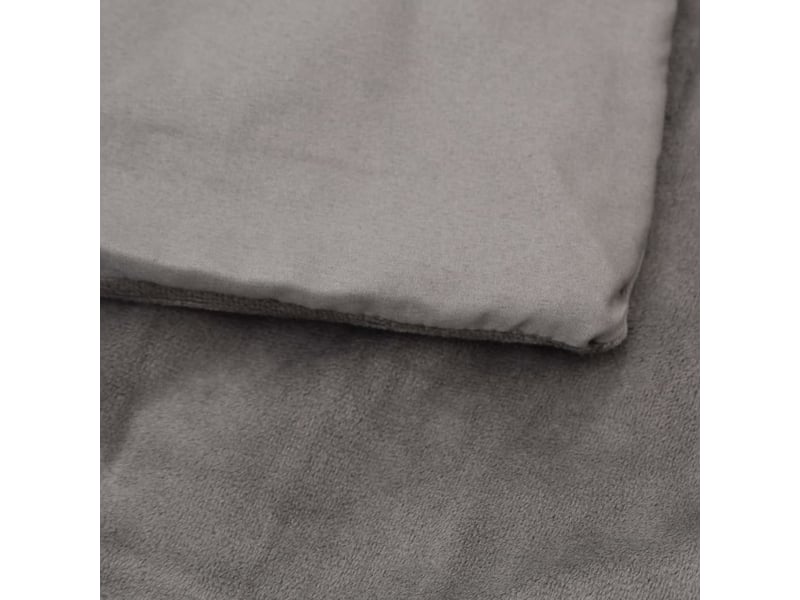  Couverture lestée adulte avec housse gris 135x200 cm 10 kg tissu  - Conforama E