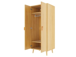 Armoire,70x55x170 cm,2 portes,mdf,coloris bois naturel