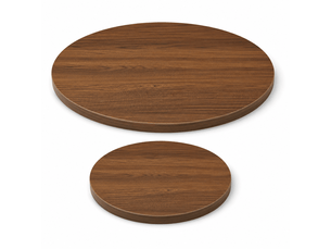 Table basse rond(e) coloris marron