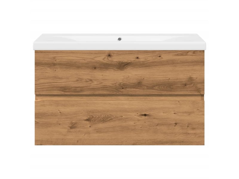 Armoire lavabo avec bassin intégré chêne artisanal shl6961 - Conforama E