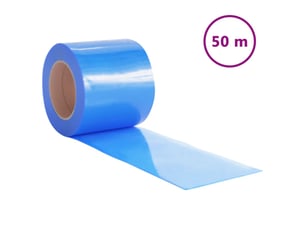 Rideau de porte bleu 200 mmx1,6 mm 50 m pvc cf43609