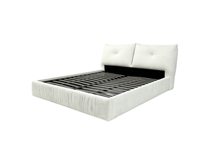 Lit coffre 160x200 cm <strong>Sampur</strong>  <strong>PREMIUM</strong> coloris beige