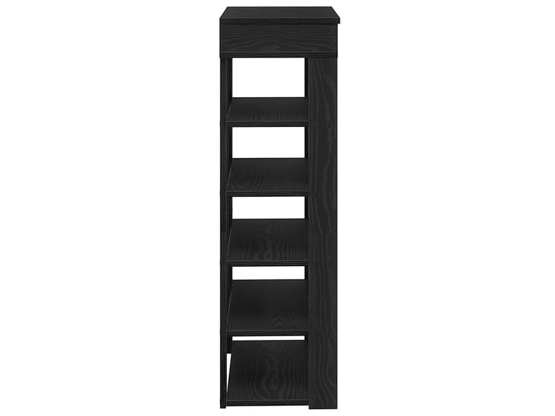  Meuble à chaussures, étagère à chaussures noir 60x30x98 cm bois d'ingénierie  - Conforama E