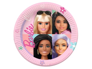 Amscan - lot de 8 assiettes barbie sweet life - 23 cm