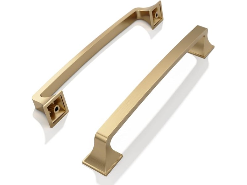  10 unités de tirants pour tiroirs, entraxe de 160 mm, couleur bronze champagne  - Conforama B