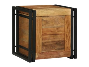 Boîte de rangement, coffre de rangement marron et noir 40x40x40 cm shl90960