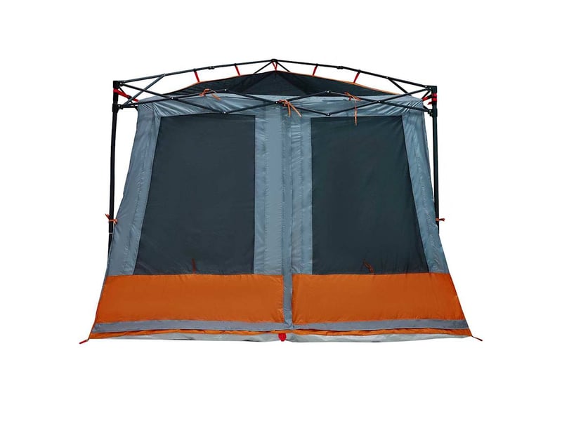 Tente intérieure 6 personne gris et orange taffetas shl48550 - Conforama D