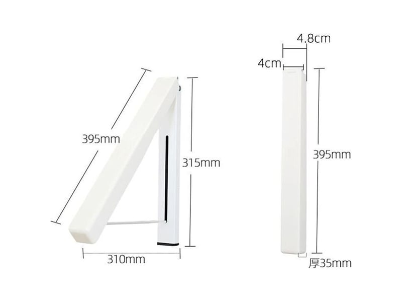  Cintre mural pliable en aluminium,support vêtements rétractable,crochet étendoir escamotable gain de place - porte-manteau mural pratique  - Conforama C