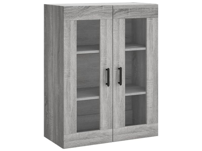  Buffet haut - bahut - meuble de rangement sonoma gris 69,5x34x180 cm bois d'ingénierie  - Conforama E