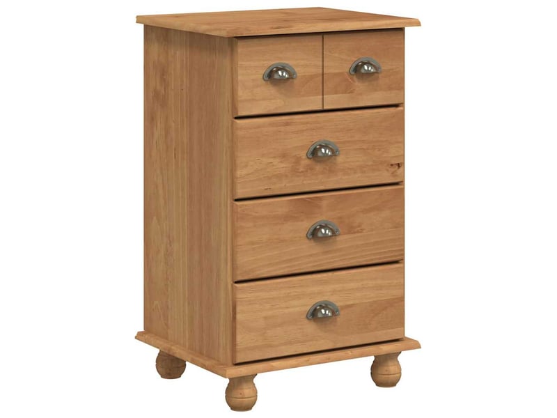  Commode chambre adulte, armoire à tiroirs 5-tiroir askim marron 48,5x40x79 cm  - Conforama A