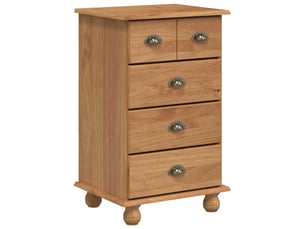 Commode 5 tiroir(s)    <strong></strong> <strong></strong> coloris marron largeur 48.5 cm