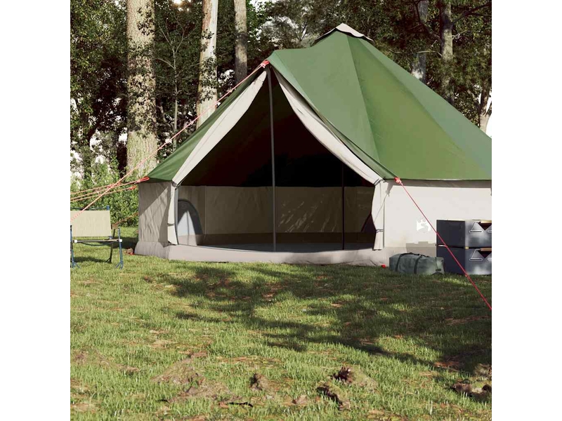 Tente de camping, tente familiale tipi 8 personnes vert imperméable shl93039 - Conforama C