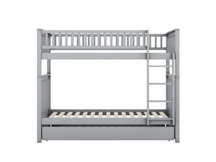Lit superposé 90x200 cm ZOVIRA coloris gris