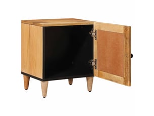Table de chevet 2 pièces naturel 40 x 33,5 x 46 cm