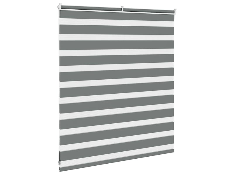 Store zèbre, store de fenêtre gris foncé largeur du tissu 120,9 cm polyester cf48559 - Conforama D