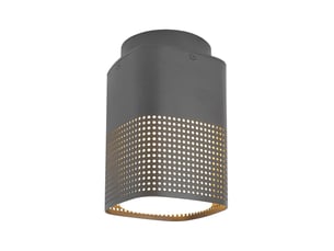 Plafonnier sidara aluminium seaside anthracite , h. 19 - ip54 - e27 nordlux extérieur