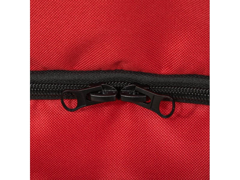  Poussette pour votre petit compagnon rouge pliable en polyester avec roues pivotantes et freins, pour petits compagnons  - Conforama D