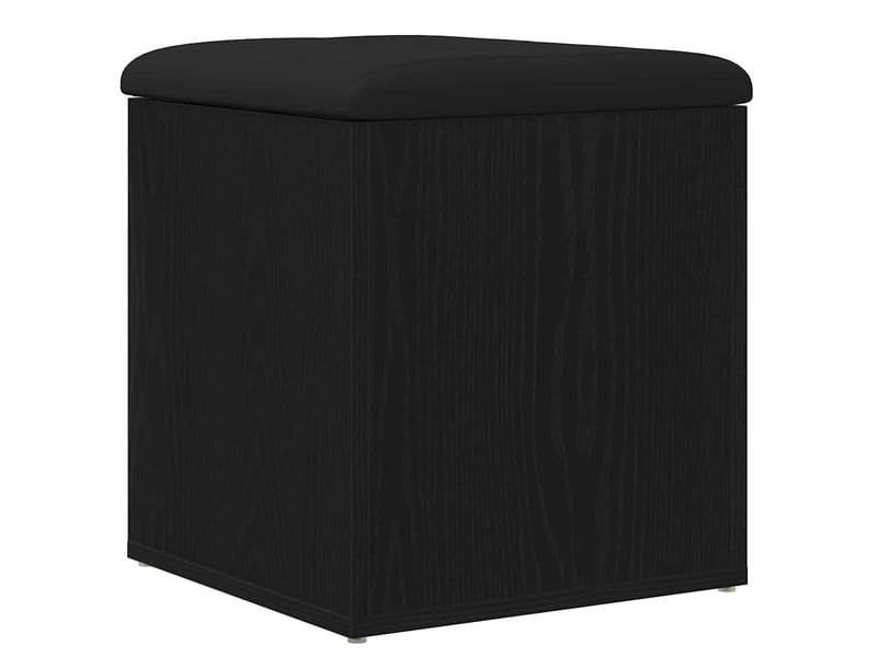 Banc chambre, banc de rangement chêne noir 42x42x45 cm bois d'ingénierie  - Conforama A