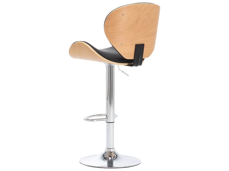  Tabouret de bar, chaise de bar noir similicuir shl1147  - Conforama C