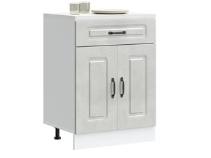Meuble de rangement, armoire de cuisine kalmar gris béton bois d'ingénierie shl5260