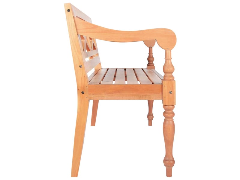 Banc d'entrée, banc d'intérieur batavia 98 cm bois d'acajou massif marron clair  - Conforama C