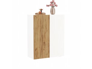 Buffet 2 porte(s)  0 tiroir(s)   - 78 cm coloris blanc 