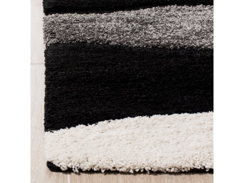  Tapis en polypropylène grisnoir, 69 x 213 cm  - Conforama C