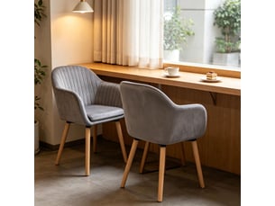 Chaise de salle à manger fauteuil relaxant chaise repas structure stable accoudoirs d'appoint