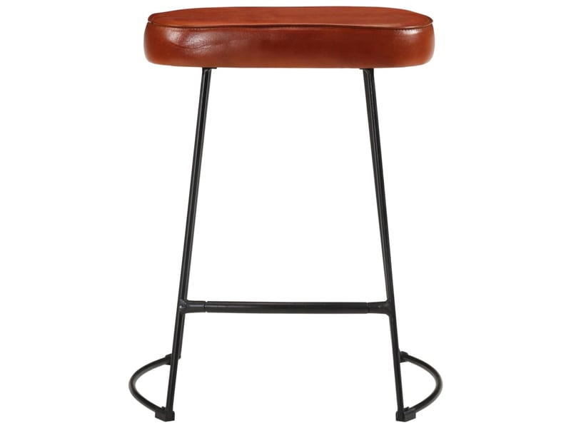  Lot de 2 tabouret de bar, chaise de bar marron foncé 40x29,5x53 cm  - Conforama C