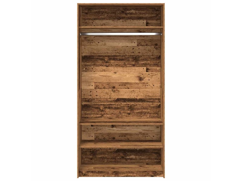  Garde-robe, armoire de rangement vieux bois 100x50x200 cm bois d'ingénierie shl18685  - Conforama D