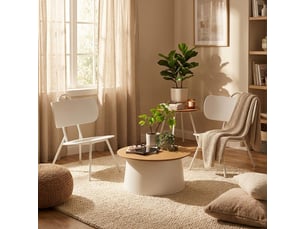 Table basse  coloris blanc <strong>AQA DESIGN</strong> <strong></strong>