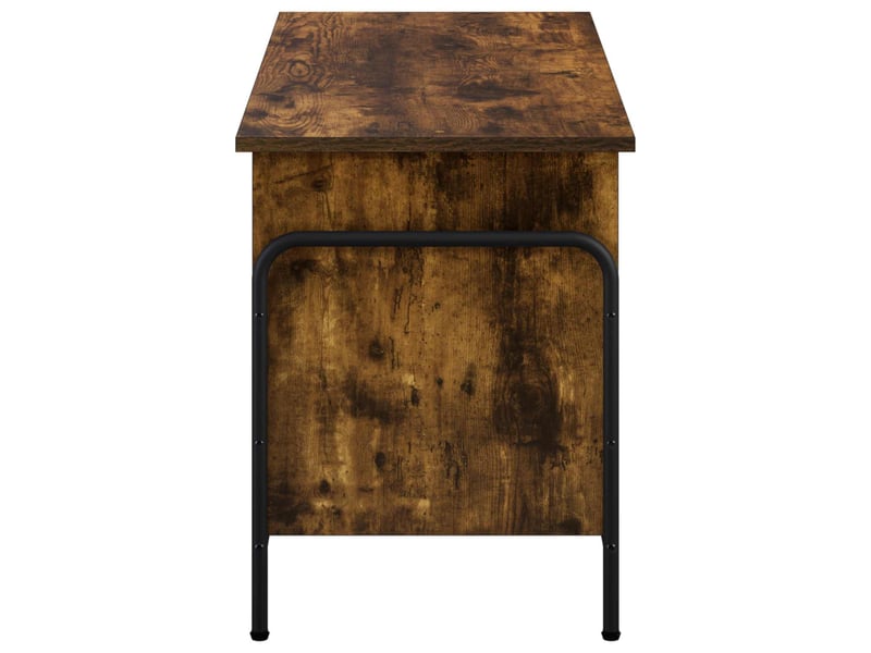  Boîte de rangement, coffre de rangement chêne fumé 80x40x49,5 cm shl42280  - Conforama D