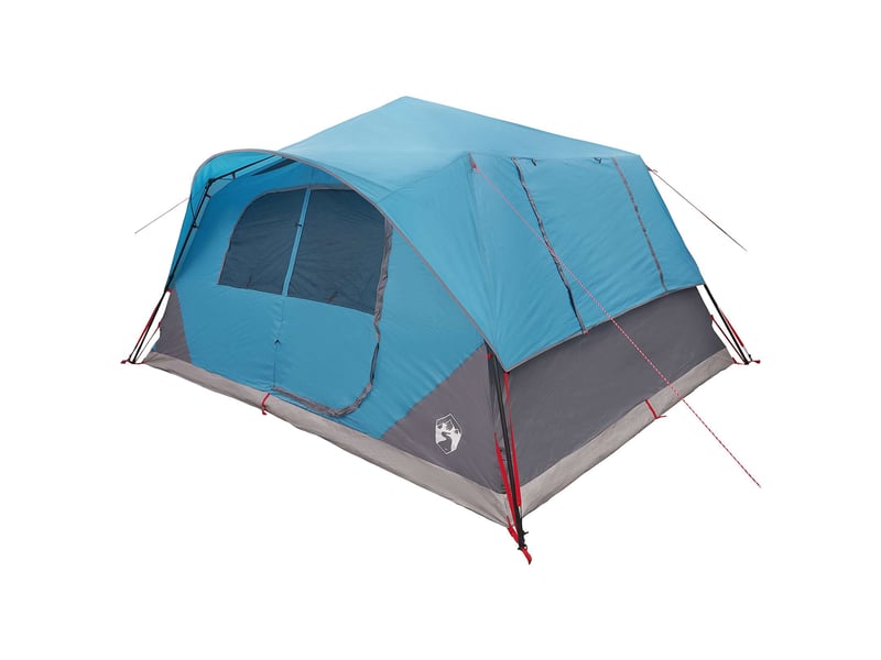 Tente instantanée, tente de camping 10 personne bleu polyester et acier - Conforama C